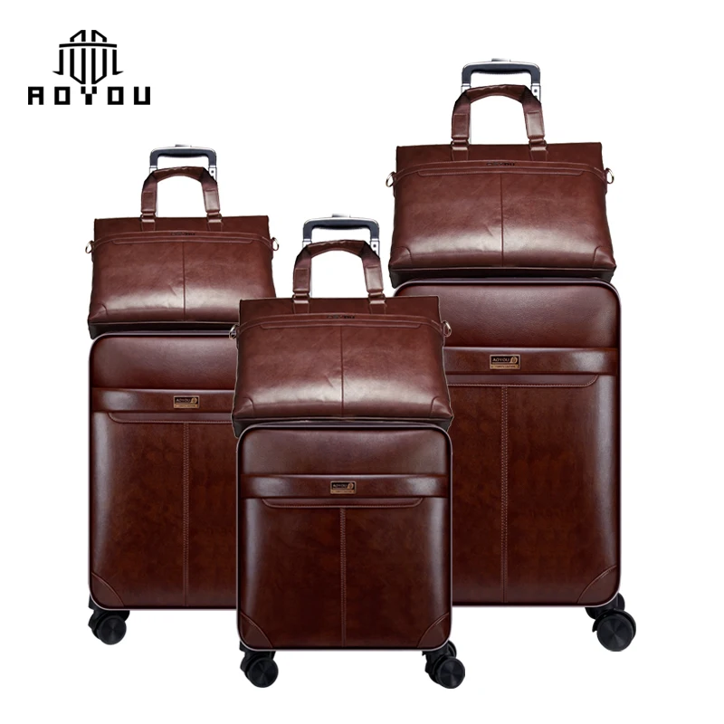 Suitcases 16/18 Inch PU Leather Luggage Set Carry On Fashion Bag Designer  Suitcase Travel For Women From Dahuacong, $465.26