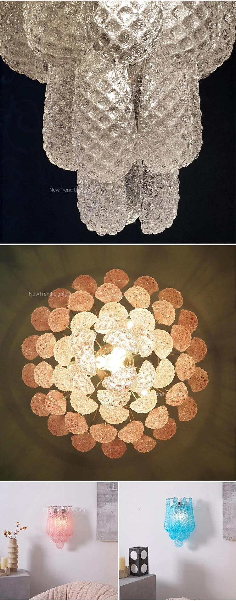 cpl 447 french vintage style murano glass chandelier  luxury italian led pendant light for villa living room dining  duplex staircase-4