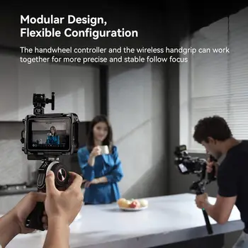 Small Rig MagicFIZ Wireless Follow Focus Handgrip Two Motor Kit with Handwheel Controller detail image