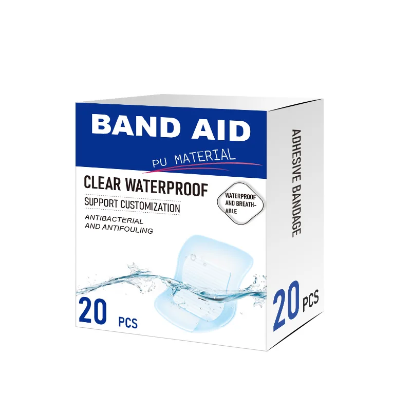 Custom Band Aids medical adhesive band-aid waterproof band aid Free samples are available