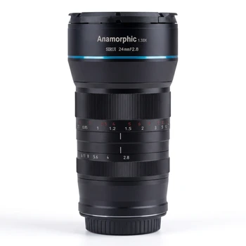 SIRUI 24mm Anamorphic Fixed Focus Lens F2.8 1.33X for Full Frame E Mount Cameras