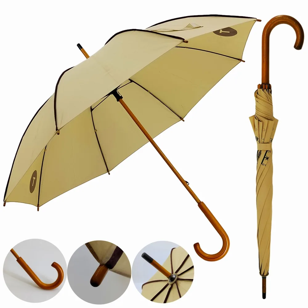 Paris City Eiffel Tower Custom Design Sublimation RPET Printed Windproof Straight Umbrella Personalized Promotion Gift UV Sun