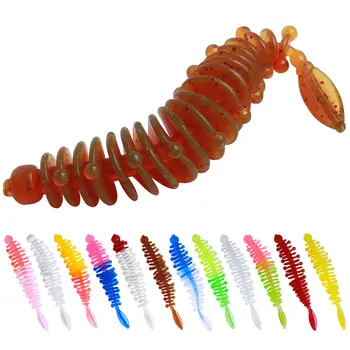 Wholesale for SO188 Printed ABS Artificial Worm Baits 6cm 1.1g 1pc/Bag for Sea Fishing Lake Stream Bottom/Top/Midwater Lures – Soft Lure – view 2
