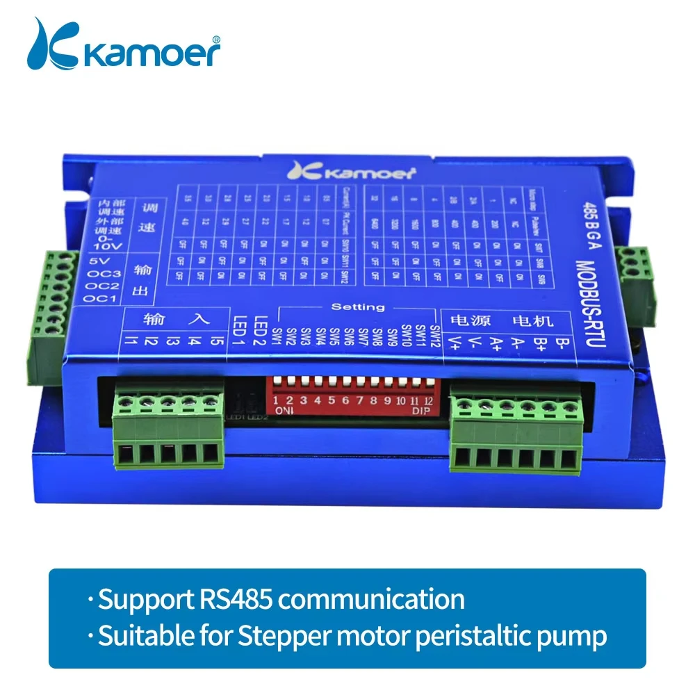 Kamoer Modbus RTU Programmable Stepper Motor Controller Driver for Peristaltic Pumps