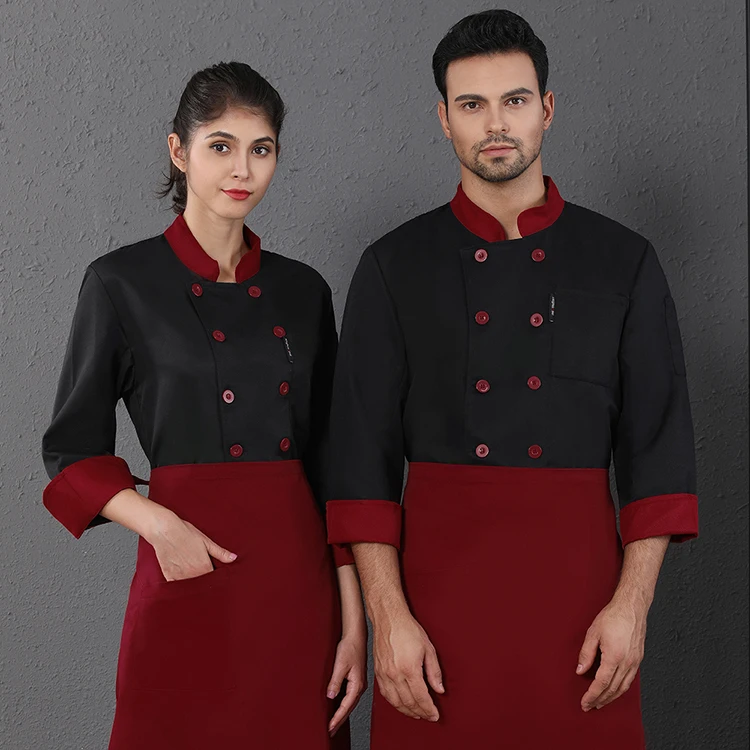 Manga Larga Uniforme De Chef Chaqueta Hotel Restaurante Servicio De Comida  Camarera Camisas Cocinar Herramientas Abrigo Hombre Ropa Chef Uniformes De  Trabajo - Buy Uniforme De Chef De Manga Larga Para Restaurante,Uniforme