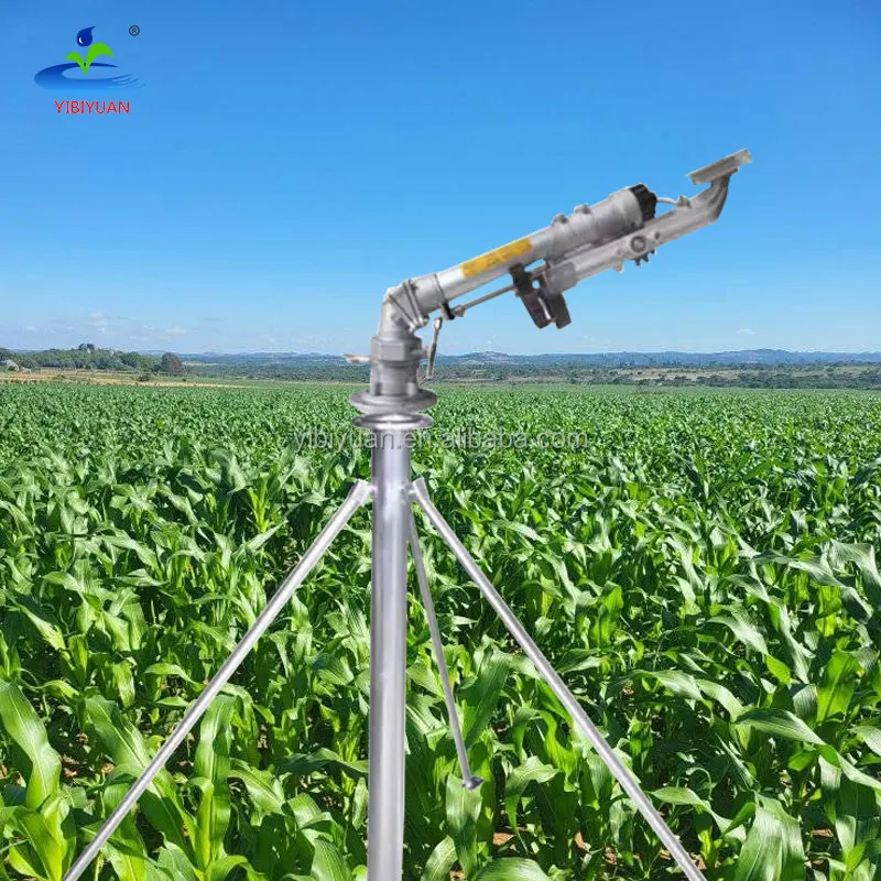 Farm Portable Sprinkler Irrigation System for 1 Hectare 360 Watering Sprinkler Rotating Tripod Big Rain Gun