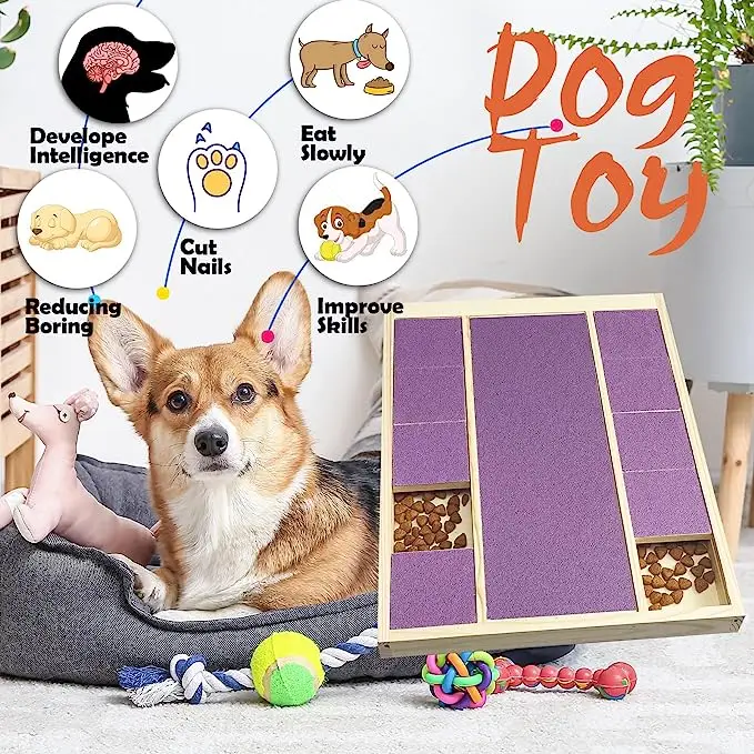 Petdom Monciysn Scratch Square For Dogs Nails File Treats Toy Stress