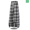 Pantaloni della tuta a quadri neri