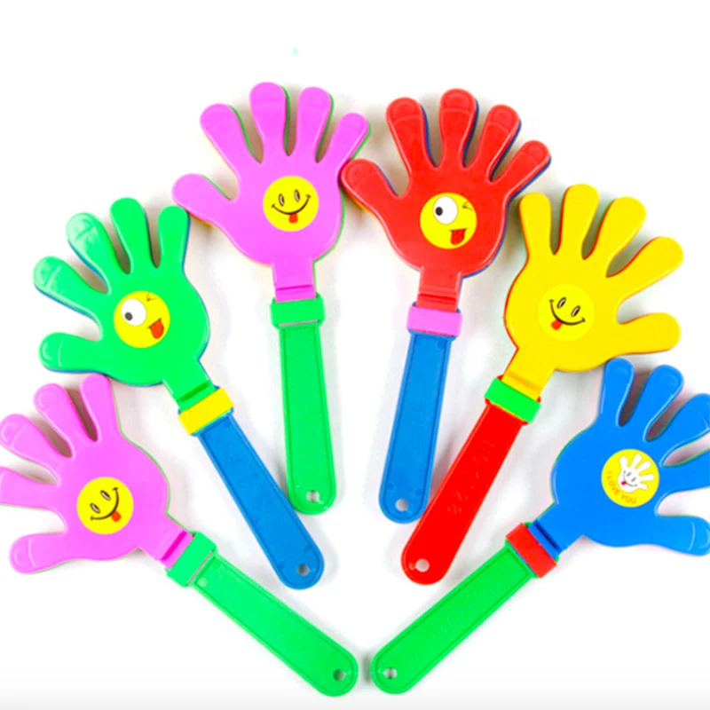 
 Пластиковая Веселая Хлопушка в форме руки для шумоподавления спортивных мероприятий или концертов с наклейкой с вашим логотипом  