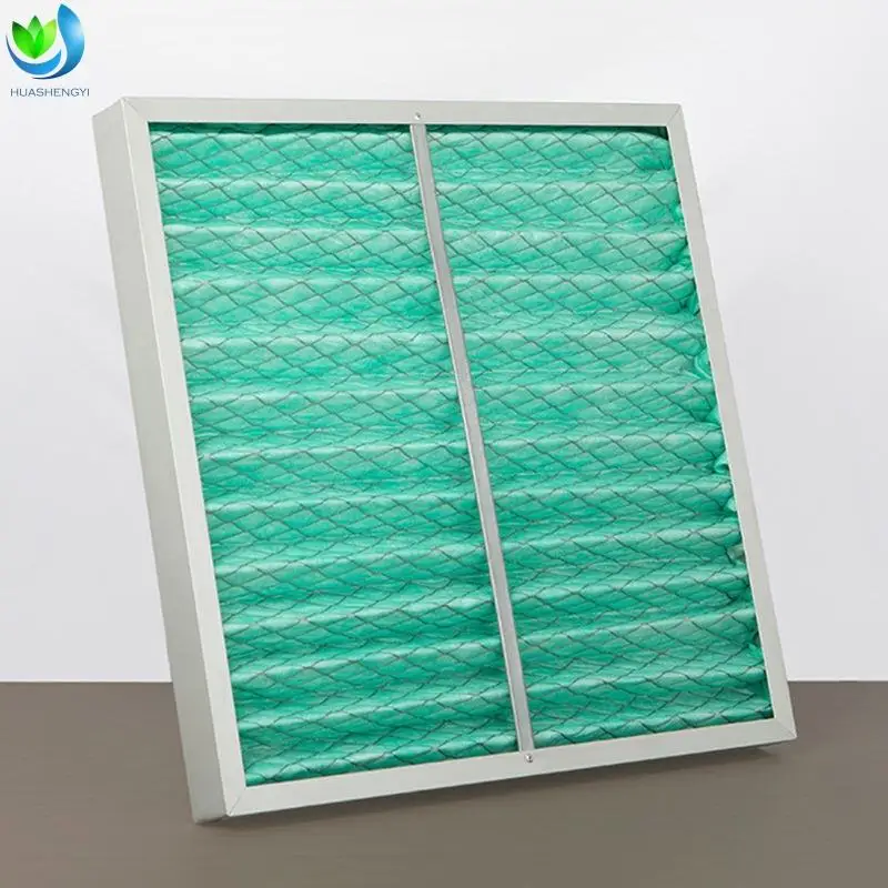 Walson  G3 G4 Primary Pleated Folding Aluminum Mesh  Industrial Air Filters HVAC Air Conditioning Filter Pocket Filter