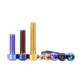 M6*10mm TC4 Titanium Torx Conical Head Screw for Bicycle and Motorcycle Part CNC Motorcycle Accessories