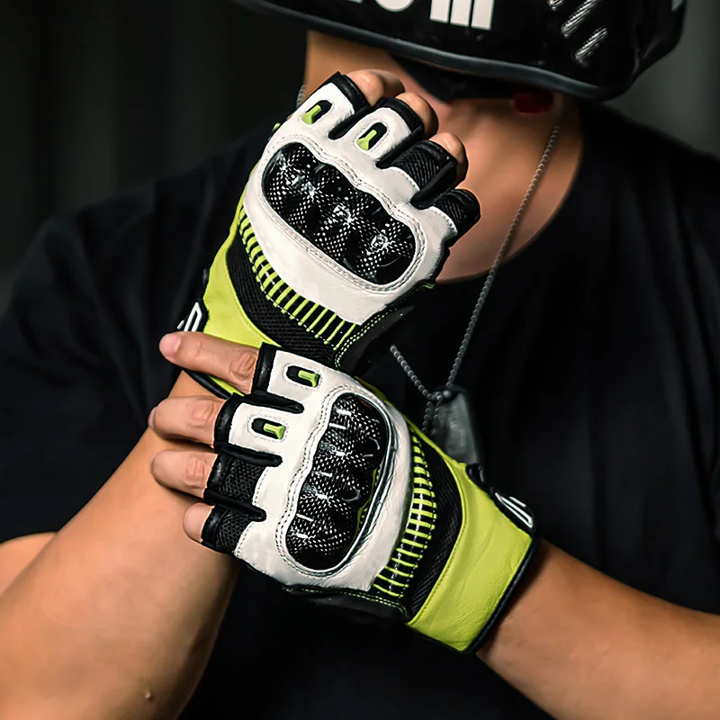 MOTOWOLF заводская цена полупальцы сенсорный экран мотоциклетные перчатки для езды на лето