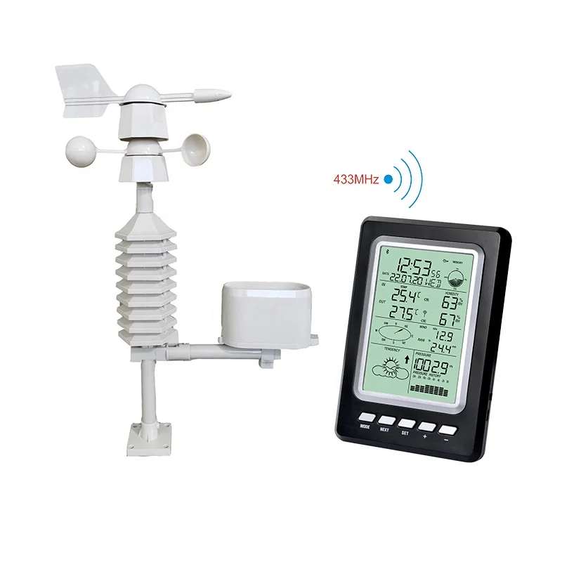 wireless 433mhz weather station with outdoor