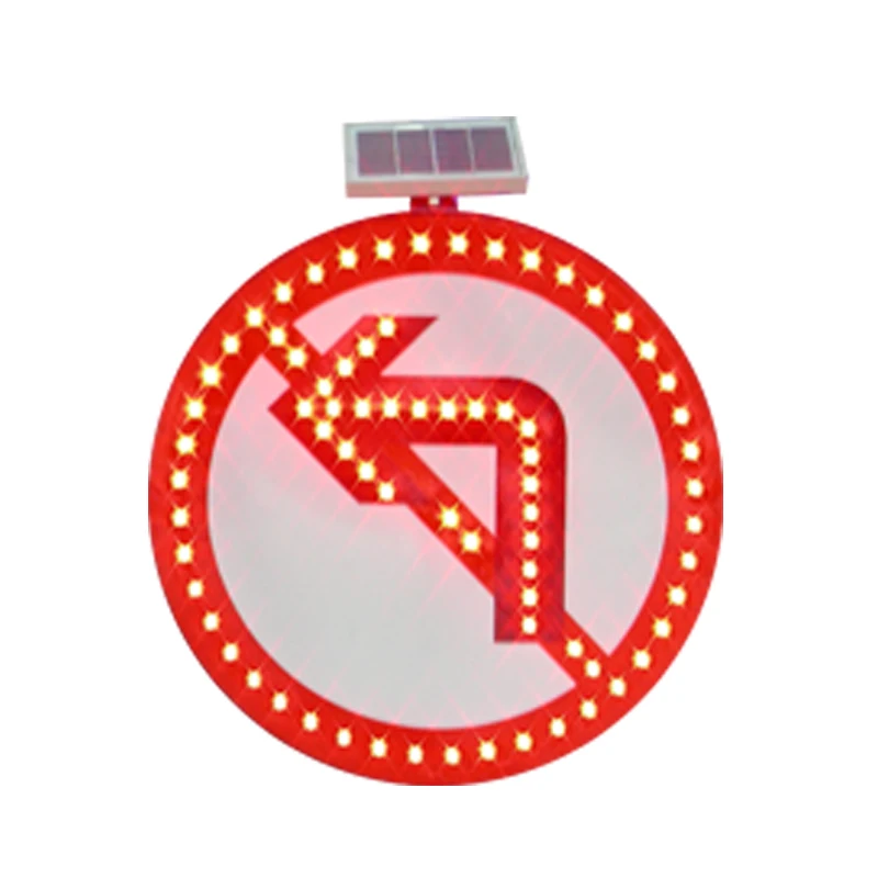 Hexagon Road Signs Traffic Sign With Lights Car Camera Traffic Sign