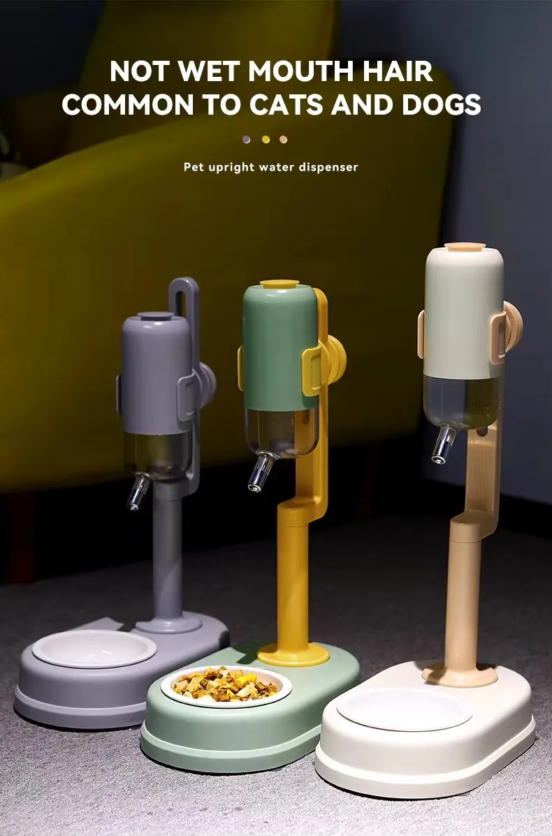 Dougez 2in1 マルチファンクションペット給餌・給水ステーション