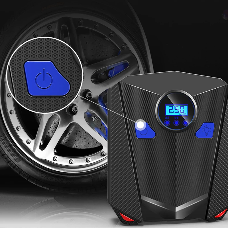 RUNDONG AUTO ACCESSORIES 12V Portable Car Electric Tire Pump Air