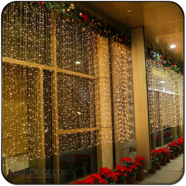 IP65 Waterproof 100 LED String Lights 10 Meter Long Warm White Rubber Fairy Lights for Outdoor Decorative Use for Christmas