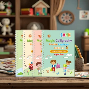 Russian Sank Magic Copybook Spiral Bound Educational Handwriting Practice Notebook For Kids Children Learning Gift Paper Cover
