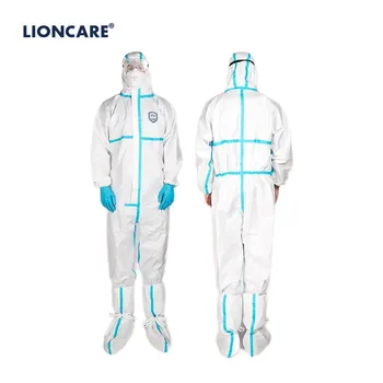 Type4/5/6 Disposable coverall medical suit protective clothing