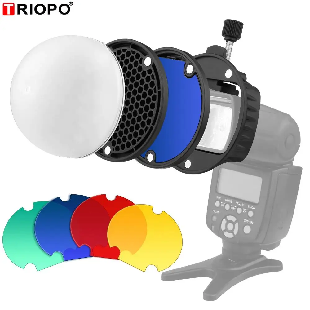 Triopo Camera Flash Lights Flash Lambency Cover with 4 Colors