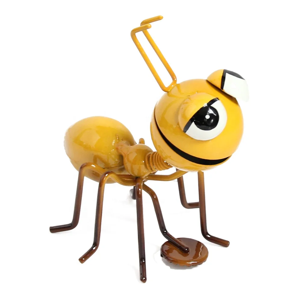 Cute Metal yellow Luminous Ant 3D