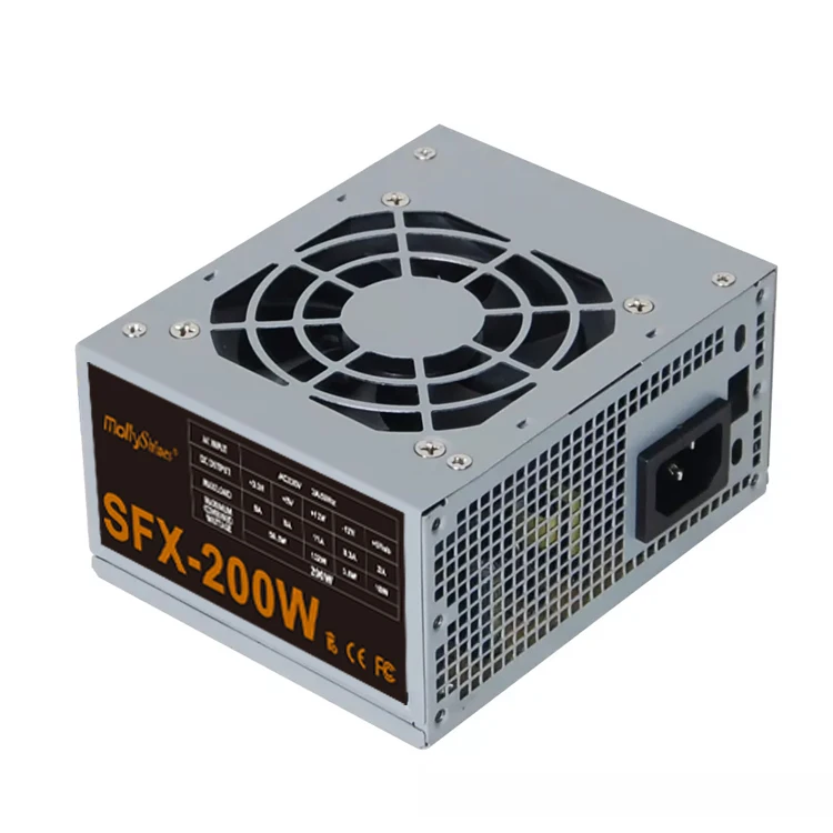 Slim Computer White/Black Color SFX Power Supply Slim Desktop PC Power Supply 200W