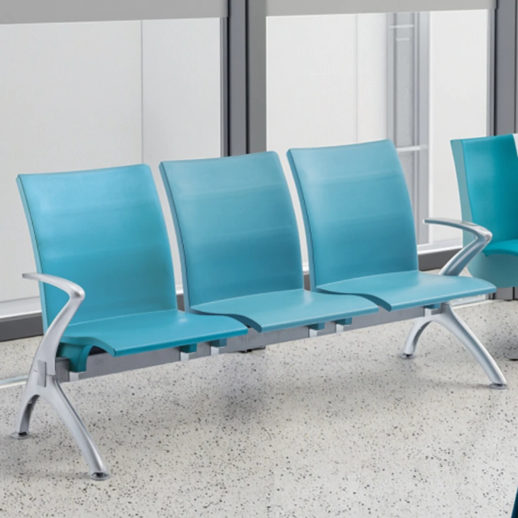 Reliable Standardized Hospital Seating Solutions Modern Steel Frame Configurable Durable 4