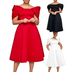 D492 Latest Design Chic Gowns for Women Evening Dresses Elegant Sexy One-shoulder Party Dress Women African Dress