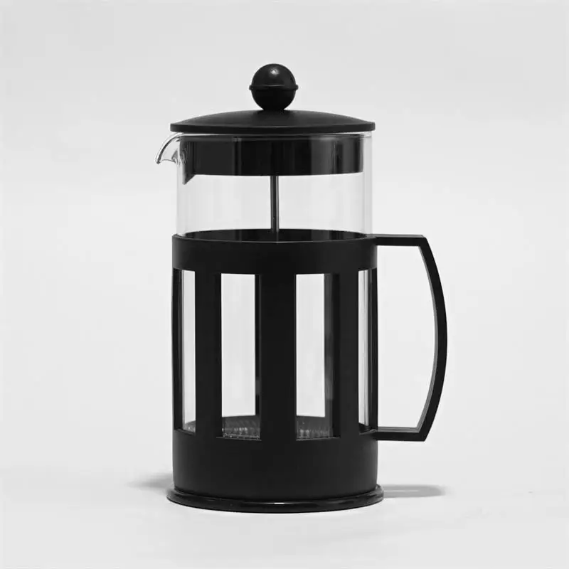 Cafetera De Prensa Francesa,Colador De Acero Inoxidable 350,Pp Negro,Vidrio  De Borosilicato Alto,304 Ml,Nuevo Diseño - Buy De Vidrio Borosilicato De  Alta Francés Prensa Café De Vidrio Francés Prensa,Portátil Francés Prensa  Cafetera Espresso,Mano