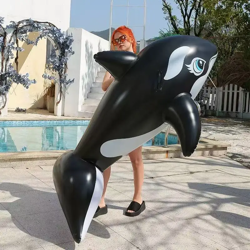 Original Factory Wholesale Floating Bed Adult Water Swimming Circle Lounger Killer Whale Floating Row