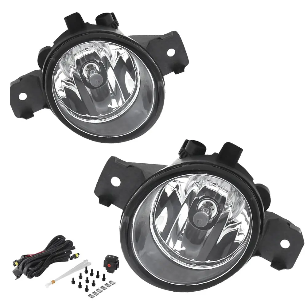 12V 55W Halogen & xenon Bulbs & Switch Driving Fog Lights Lamps for Nissan 2014 Trail Rogue H11