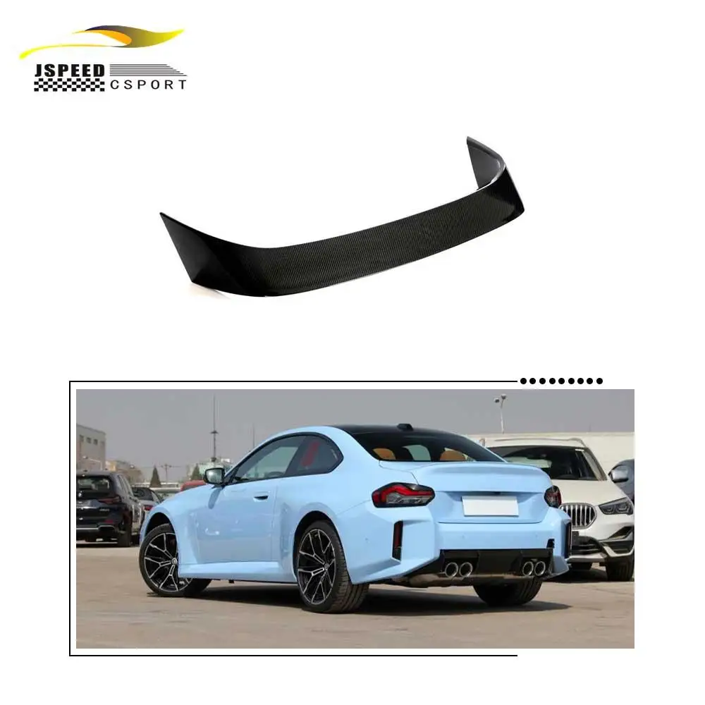 Bmw G87m2クーペ2023用jcsportlineリアルカーボンファイバーリアウィングスポイラー - Buy Carbon Rear  Ducktail Spoiler