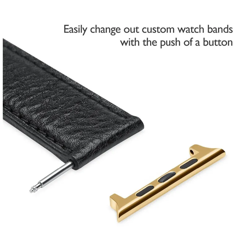 Spring Bar Watch Strap Connector Adapter Compatible with Apple Watch Band, for IWatch Attachment/Clip/Clasp/Hardware/Lug