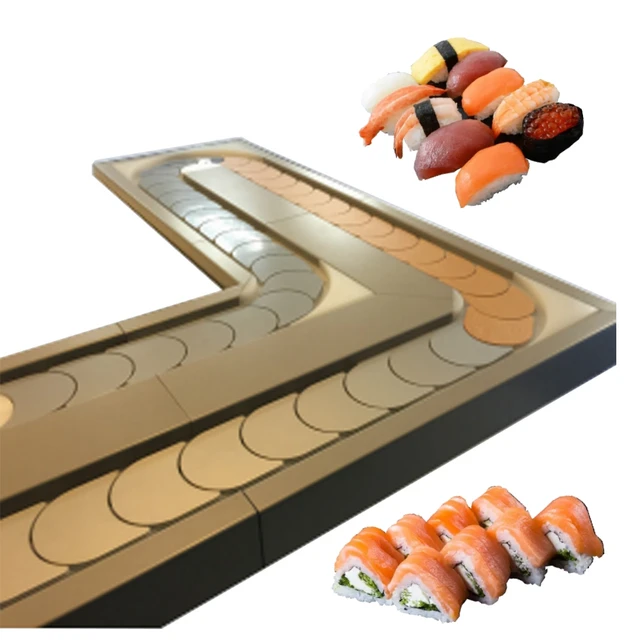 Factory Price SS316 SUS316 Commercial Fine Welding Food Sushi Conveyors 4