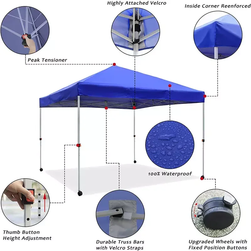 Awning Marquee Gazebo Canopy Trade Show Tent Instant Custom Easy Ez Up