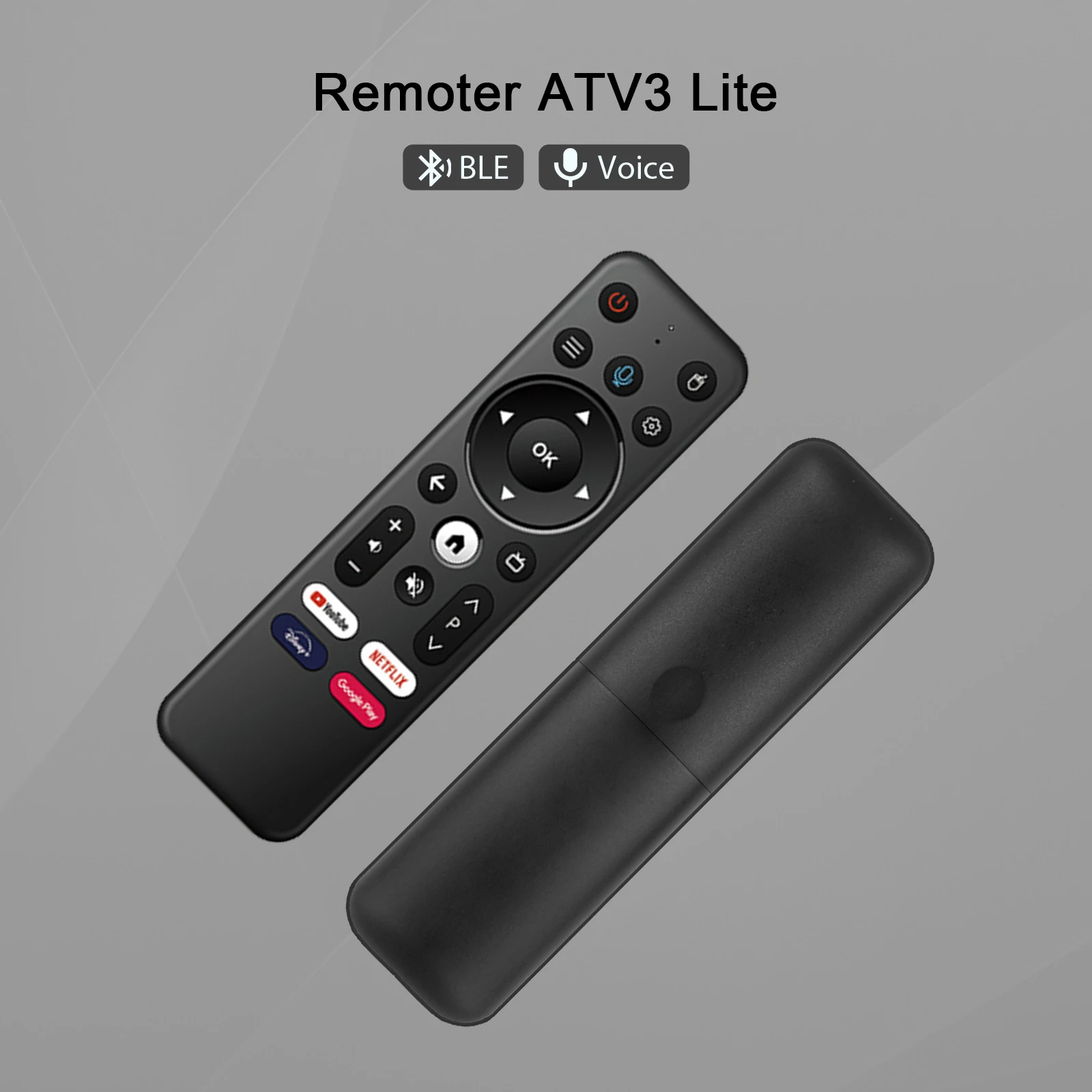 Télécommande De Rechange BOXPUT ATV3 Lite - Bluetooth Et Commande Vocale, Compatible Q3, Q10, Lemon TV, Etc.