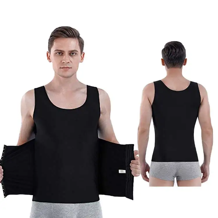 Men's Slimming Body Shaper Vest Abs Abdomen Compression Workout Tank  Tops