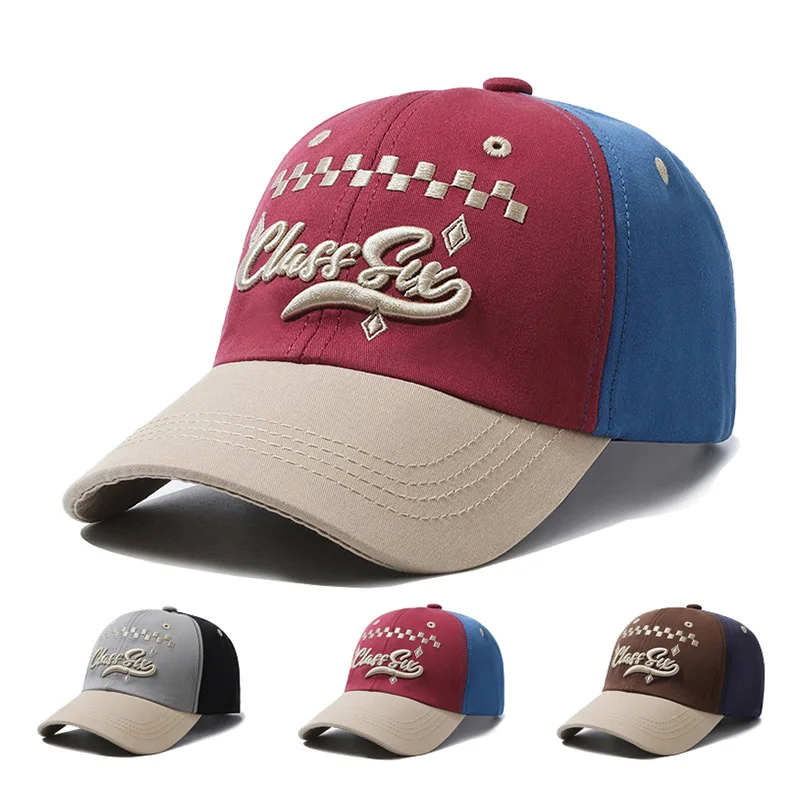 Vintage American Style Adjustable Dad Hat- Embroidered Twill Sun Cap with Common Fabric for Men & Women