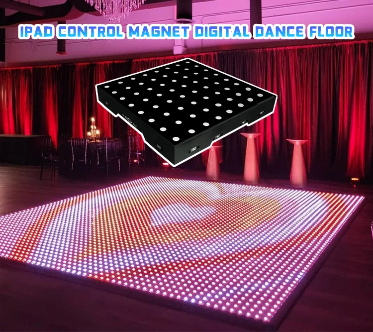 Luxury Sensitive Panel Led Pixel Dance Floor For Bar And Wedding Party