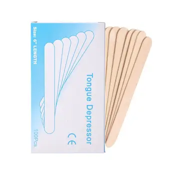 ready stock 50packs disposable wooden spatula wax sticks 150*18mm hair removal wax stick for wholesale