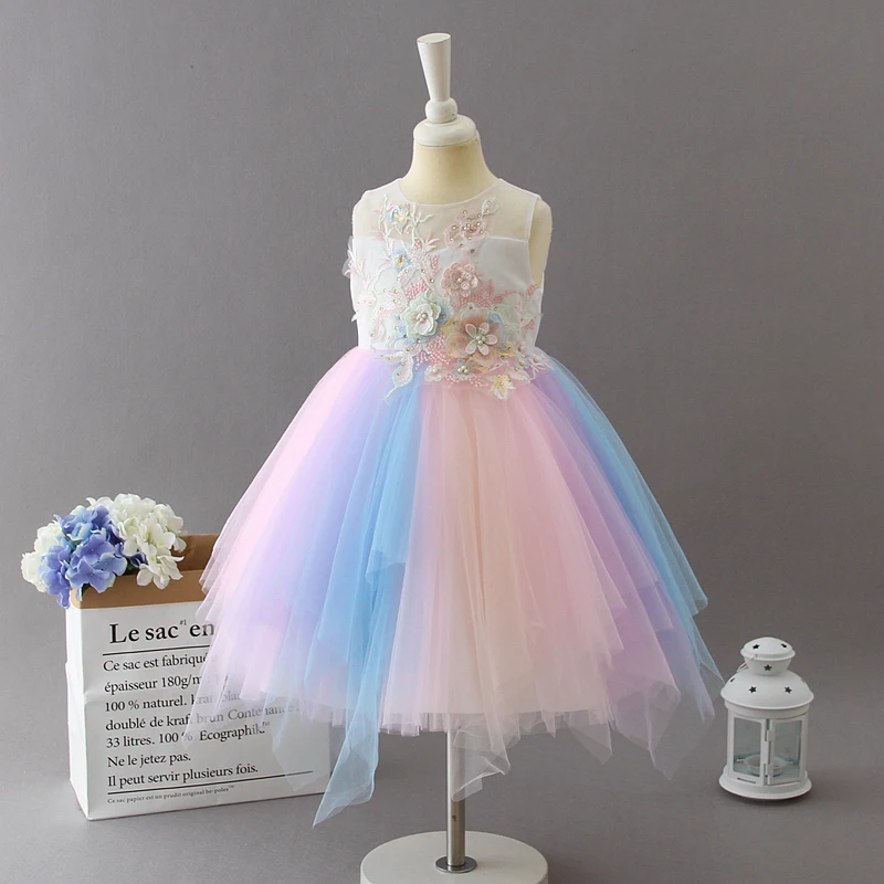 Shop Our Hot Sale Rainbow Color Baby Girl Dress Collection