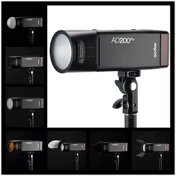 Camera Accessories  Outdoor Flash Light TTL&HSS I/8000s 2.4GHz Wireless Photo Shoot Studio Lights  AD200pro detail image