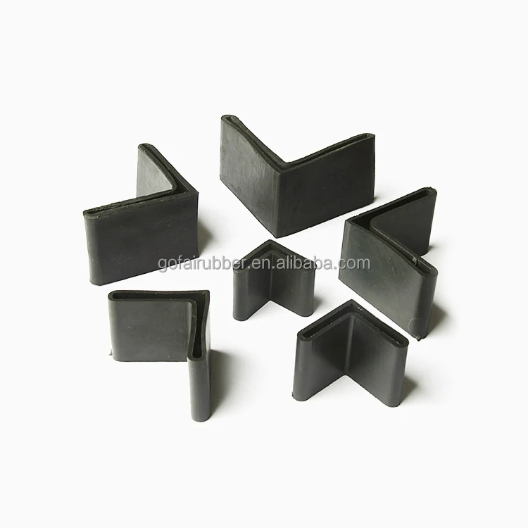 L Shape Furniture Angle Rubber Foot Pad Leg Protector/anti Slip