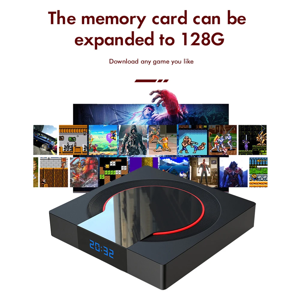 Topleo android 12 smart tv box 4k видео fc портативная Ретро Классическая игровая консоль