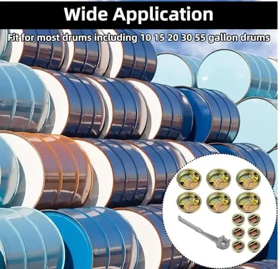Bungs And Flanges For Oil Barrel Trisure Type Galvanized Steel Drum