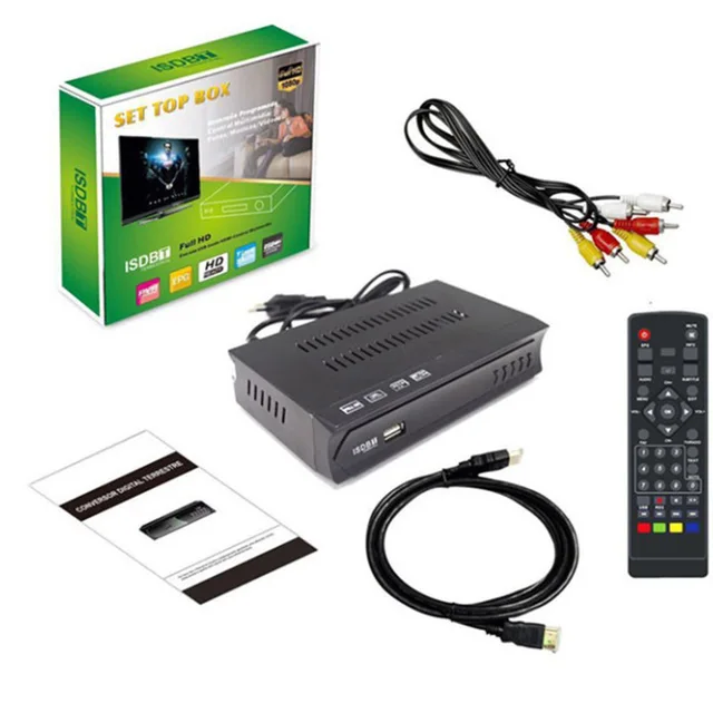 ISDB-T Chile Brazil Peru Decodificador De TV FTA Digital TV Box Tuner Receptors South America Brazil Chile Peru ISDBT Decoder