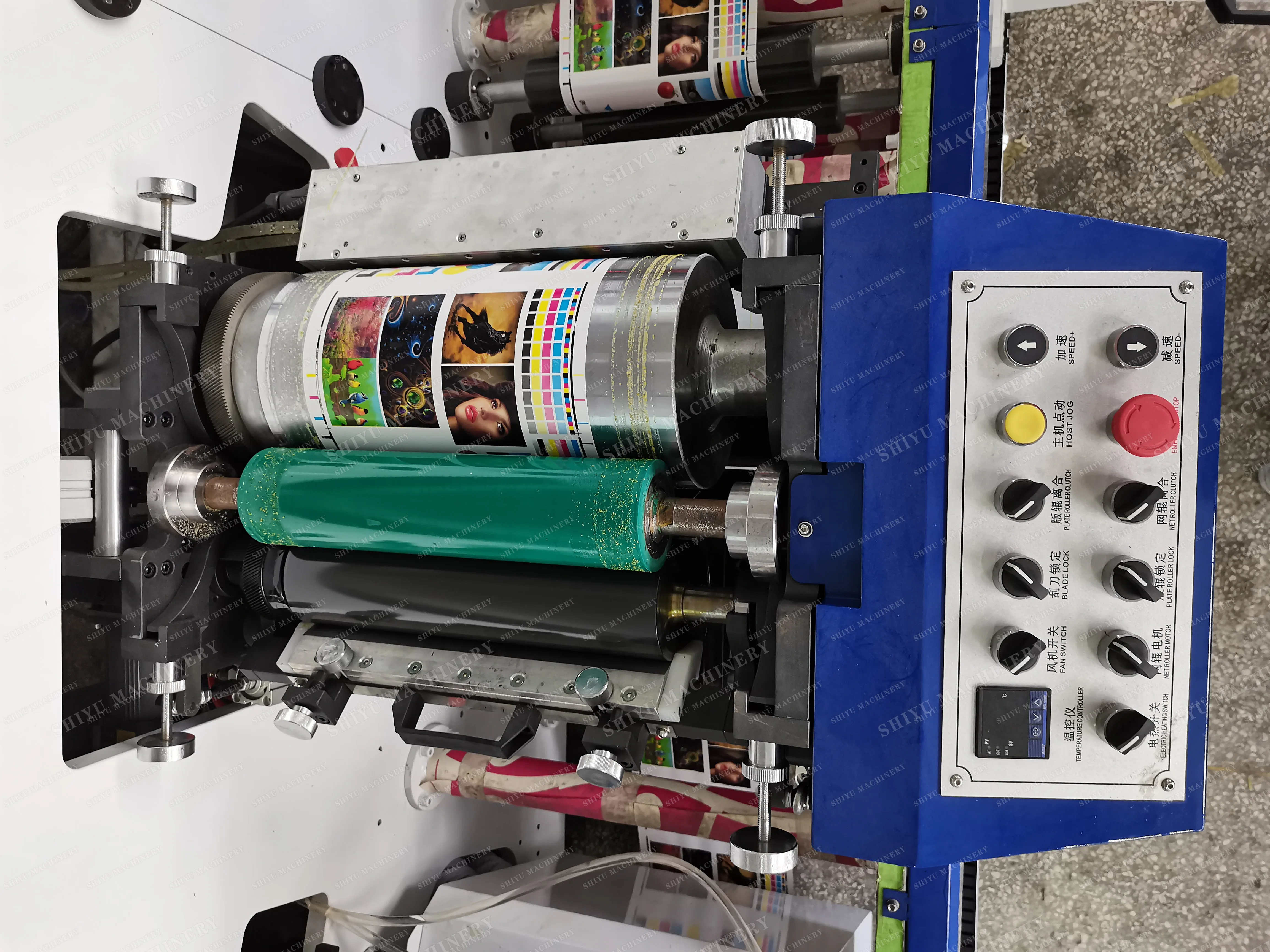 1-8 Colors Adhesive Sticker Flexo Label Printing Machine Paper Roll to Roll Die Cut Flexographic Printer for Labels