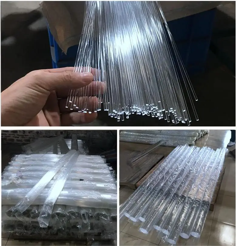 Glass Color Rods Application Colored Glass Rods - Transparent Acrylic PMMA for Bar Lights