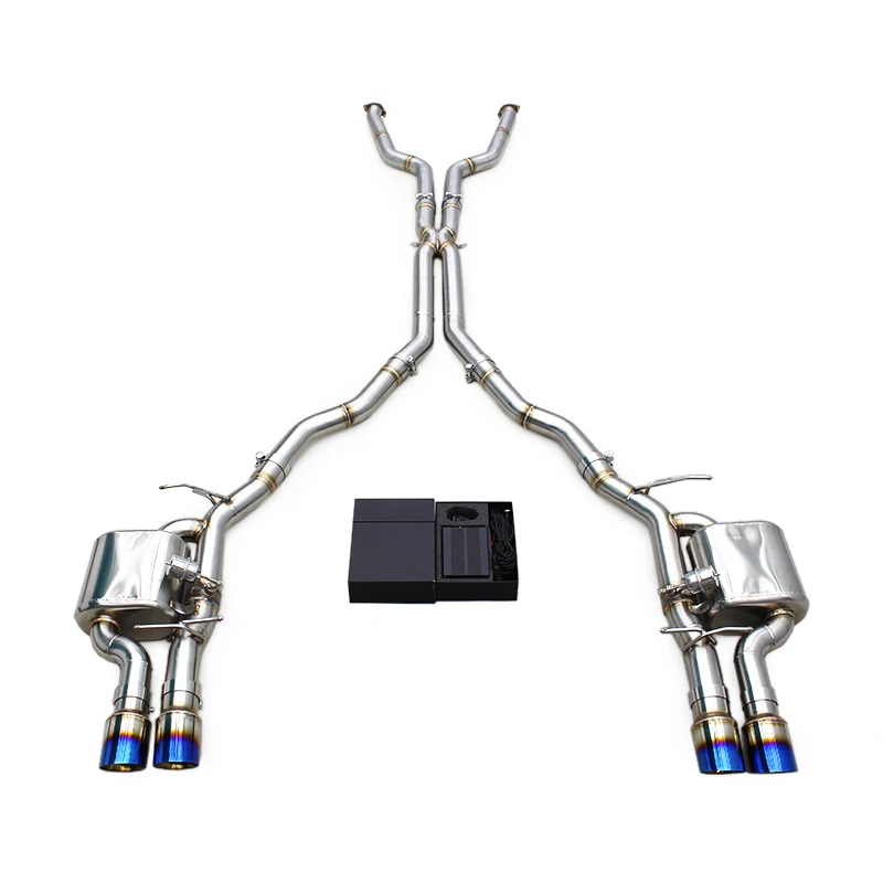 Exhaust Pipe For BMW M6 E64 5.0L 2006-2010 Stainless Steel Exhaust Muffler With Valve Control
