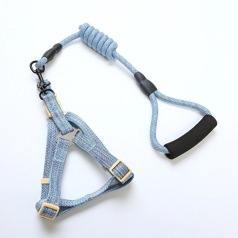 Высококачественная шлейка для собак и щенков, шлейка с оплеткой, шлейка из льна и хлопка